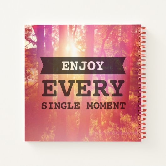 Genießen Sie jeden Single Notizbuch (Rückseite)