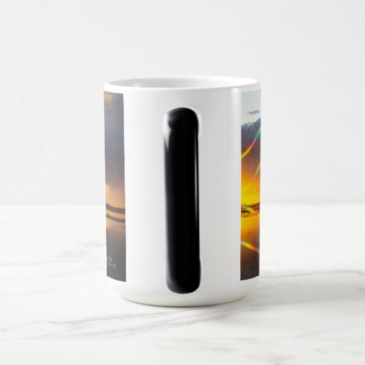 Genießen Sie jeden Sonnenuntergang Morphing-Tasse Verwandlungstasse (Griff)