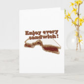 Genießen Sie jedes Sandwich Karte (Gelbe Blume)