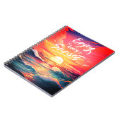 Genießen Sie jedes Sunset Ocean Notebook Notizblock (Linke Seite)