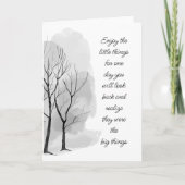 Genießen Sie kleine Dinge Inspiration Life Zitat Karte (Vorderseite)