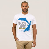 Genießen Sie Leben Dubstep T - Shirt (Vorne ganz)