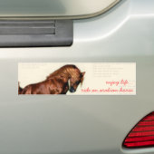 genießen Sie Leben… Fahrt ein arabisches Pferd Autoaufkleber (Auf Auto)