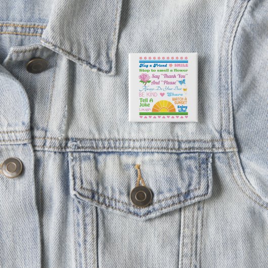 Genießen Sie Leben-Knopf Button (Beispiel)