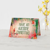 Genießen Sie Phantastischen Weihnachtsstil Karte (Gelbe Blume)