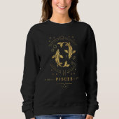 Genießen Sie Pisces Zodiac Sign Novelty Graphic T- Sweatshirt (Vorderseite)