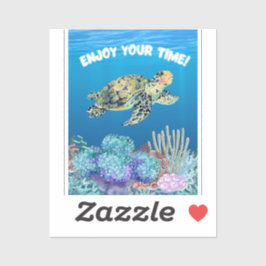 Genießen Sie Schildkröte Aufkleber