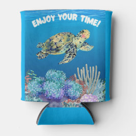 Genießen Sie Schildkröte Dosenkühler