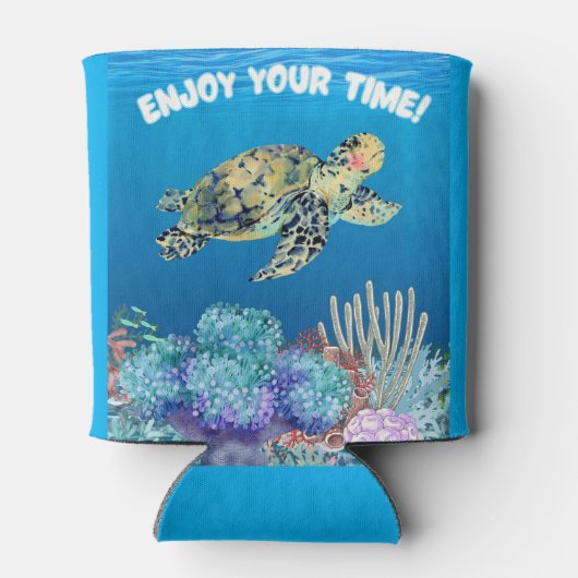 Genießen Sie Schildkröte Dosenkühler (Rückseite)