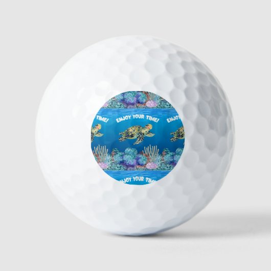Genießen Sie Schildkröte Golfball (Vorderseite)