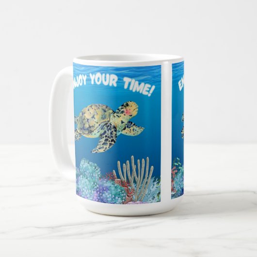 Genießen Sie Schildkröte Kaffeetasse (Vorderseite Links)