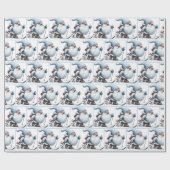 Genießen Sie Skifahren bei einem Sonnenbad Geschenkpapier (Flach)