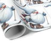 Genießen Sie Skifahren bei einem Sonnenbad Geschenkpapier (Rolleneckpunkt)