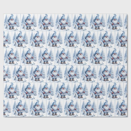 Genießen Sie Skifahren bei einem Sonnenbad Geschenkpapier (Flach)