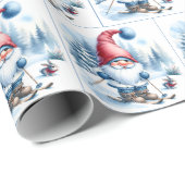 Genießen Sie Skifahren bei einem Sonnenbad Geschenkpapier (Rolleneckpunkt)