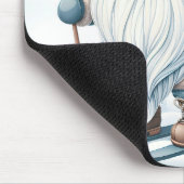 Genießen Sie Skifahren bei einem Sonnenbad Mousepad (Ecke)