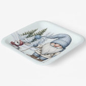 Geniessen Sie Skifahren mit dem Sonnenschein in de Pappteller (Gewinkelt)