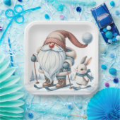 Geniessen Sie Skifahren mit dem Sonnenschein in de Pappteller (Party)