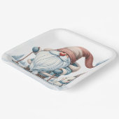 Geniessen Sie Skifahren mit dem Sonnenschein in de Pappteller (Gewinkelt)