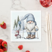 Geniessen Sie Skifahren mit dem Sonnenschein in de Serviette (Beispiel)