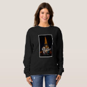 Genießen Sie Tragen Cool Echt Paris Eiffelturm Gra Sweatshirt (Vorne ganz)