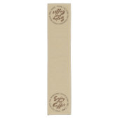 "Genießen Sie unser Kaffee-" Zuhause oder Geschäft Kurzer Tischläufer (Vorderseite)