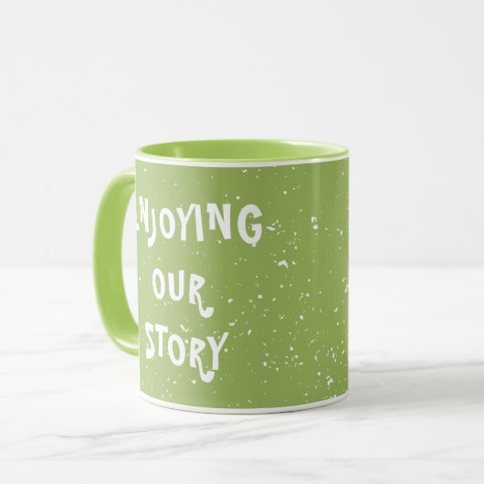 Genießen Sie unseren Niedlichen Weißwein-Text Tasse (Vorderseite Links)