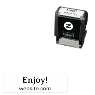 Genießen Sie! Website-Geschäft Produktverpackungsv Permastempel