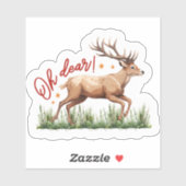 Genießen Sie Weihnachten mit einem spielerischen R Aufkleber (Blatt)