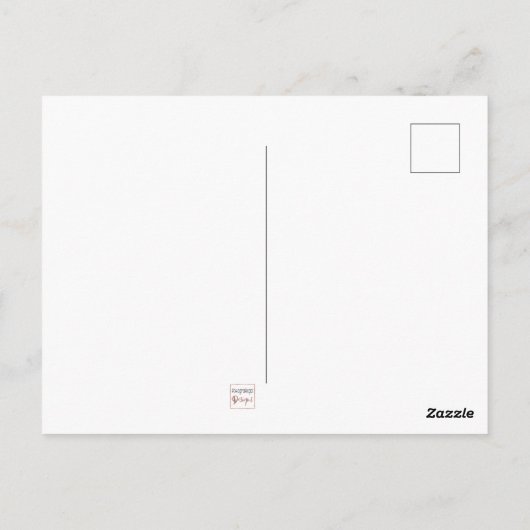 Genießen Sie, wo Sie jetzt schwarzes Skriptpinke z Postkarte (Rückseite)