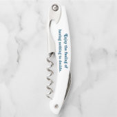 Genießen Sie Zitat Kellnermesser (Vorderseite)