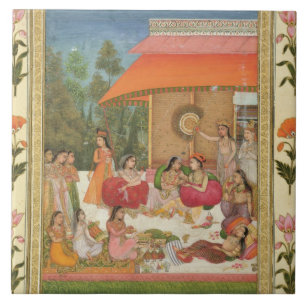 Genießende Damen, vom kleinen Clive Album Fliese