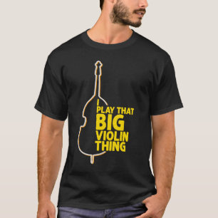 Genießer Kontrabassspieler Jazz Musik Musiker Kont T-Shirt