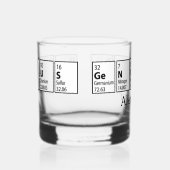 Genietisches Periodensystem-Abschlussgeschenk Whiskyglas (Rechts)