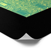 Génisses dans la brume - Färsen im Nebel Poster (Ecke)