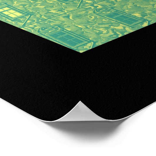 Génisses dans la brume - Färsen im Nebel Poster (Ecke)