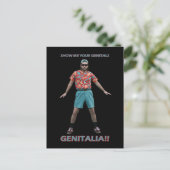 Genitals Dance Postkarte (Stehend Vorderseite)
