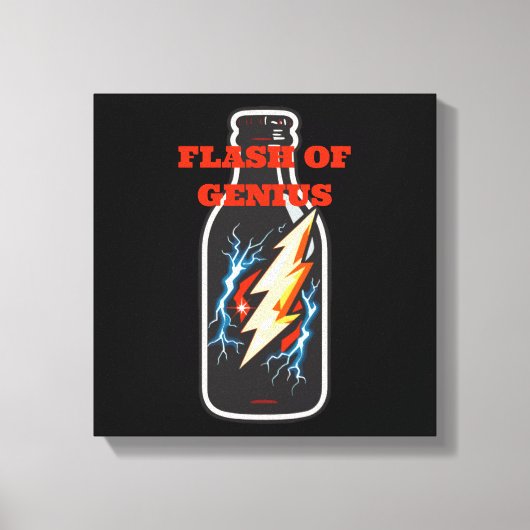 Genius-Blitz Leinwanddruck (Vorderseite)