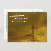 Genius Dichter leihen sich Postkarte (Vorne/Hinten)