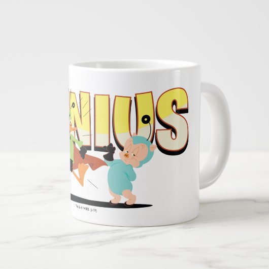 "Genius" Duck Dodgers & Eager, Young Space Cadet Jumbo-Tasse (Vorderseite Rechts)