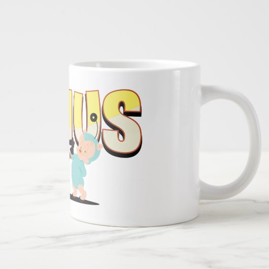 "Genius" Duck Dodgers & Eager, Young Space Cadet Jumbo-Tasse (Rechts)