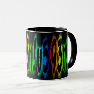 Genius Funny Rainbow Colors Typografie Tasse