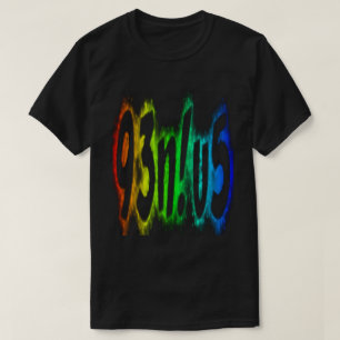 Genius Funny Typografy Bright Rainbow Colors T-Shirt