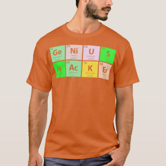 Genius Hacker Periodic Table T-Shirt