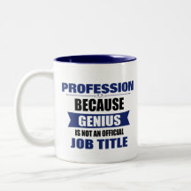 Genius ist kein Job-Titel Custom