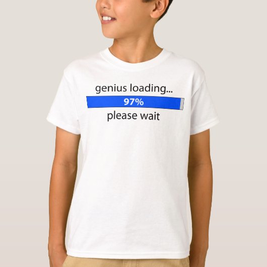 Genius Loading Kids Ringer T T-Shirt (Vorderseite)