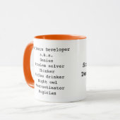 Genius Magician Software Developer Tasse (Vorderseite Links)