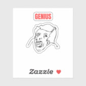 Genius Meme Aufkleber (Blatt)