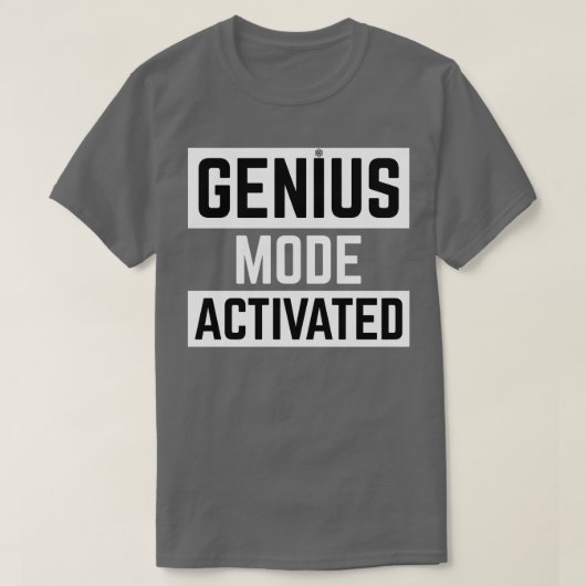genius mode activated Funny T-Shirt (Design vorne)
