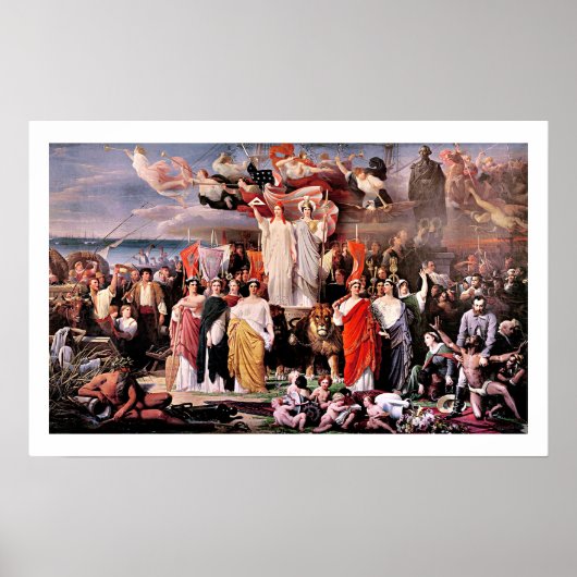 Genius of America von Adolphe Yvon Fine Art Poster (Vorne)